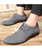 Grey urban suede leather derby dress shoe 09