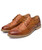 Brown retro brogue leather derby dress shoe 16