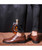 Brown urban leather derby dress shoe retro tone 11