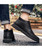 Black classic retro leather derby dress shoe 05