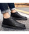 Black classic retro leather derby dress shoe 08