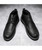 Black classic retro leather derby dress shoe 17