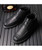 Black classic retro leather derby dress shoe 14