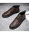 Grey classic retro leather derby dress shoe 16