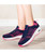 Navy pink flyknit stripe block texture shoe sneaker 03