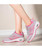 Grey pink flyknit stripe block texture shoe sneaker 02