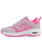 Grey pink flyknit stripe block texture shoe sneaker 09