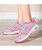 Grey pink flyknit stripe block texture shoe sneaker 03