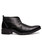 Black leather derby dress shoe boot point toe 13