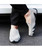 Grey wave style leather slip on shoe loafer 07