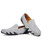 Grey wave style leather slip on shoe loafer 14