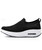 Black flyknit stripe slip on rocker bottom shoe sneaker 08