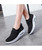 Black flyknit stripe slip on rocker bottom shoe sneaker 03