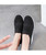 Black flyknit stripe slip on rocker bottom shoe sneaker 04