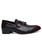 Black croc skin pattern tassel leather slip on dress shoe 13