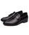 Black croc skin pattern tassel leather slip on dress shoe 12