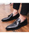 Black brogue tassel leather slip on dress shoe 02 Black brogue tassel leather slip on dress shoe 02