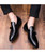 Black brogue tassel leather slip on dress shoe 04 Black brogue tassel leather slip on dress shoe 04