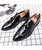 Black brogue tassel leather slip on dress shoe 11 Black brogue tassel leather slip on dress shoe 11