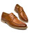 Brown derby leather dress shoe retro tone 15