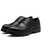 Black derby pattern height increase leather dress shoe 11