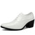 Men's white leather oxford dress shoes croco skin pattern 01