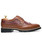 Red brown two tone brogue leather derby dress shoe 20