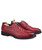Red retro croco skin pattern leather derby dress shoe 15
