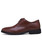 Brown leather derby dress shoe in plain 19