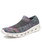 Mix stripe texture pattern flyknit slip on shoe sneaker 01