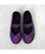 Purple check weave low cut slip on shoe sneaker 14