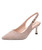 Apricot low cut buckle slip on slingback heel sandal 01