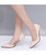 Beige slip on high heel dress shoe side cut out 06