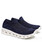 Men's navy texture pattern flyknit slip on shoe sneaker 06