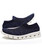 Men's navy texture pattern flyknit slip on shoe sneaker 07