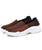 Men's brown check weave slip on shoe sneaker 14