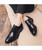 Men's black oxford patent leather dress shoe 04