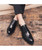 Men's black oxford patent leather dress shoe 06