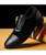 Men's black retro brogue suede leather oxford dress shoe 13