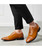Men's brown retro brogue suede leather oxford dress shoe 05