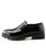 Men's black brogue patent leather slip on dress shoe 19