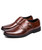 Men's brown retro monk strap leather slip on dress shoe 13