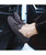 Men's grey bow on vamp leather slip on shoe loafer 03
