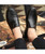 Men's black retro sewed leather slip on shoe loafer 09