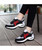 Women's black multi color double rocker bottom shoe sneaker 02