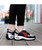 Women's black multi color double rocker bottom shoe sneaker 07