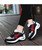 Women's black multi color double rocker bottom shoe sneaker 10