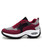 Women's red multi color double rocker bottom shoe sneaker 18