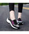 Women's mix color hollow slip on double rocker bottom shoe sneaker 03
