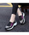 Women's mix color hollow slip on double rocker bottom shoe sneaker 05